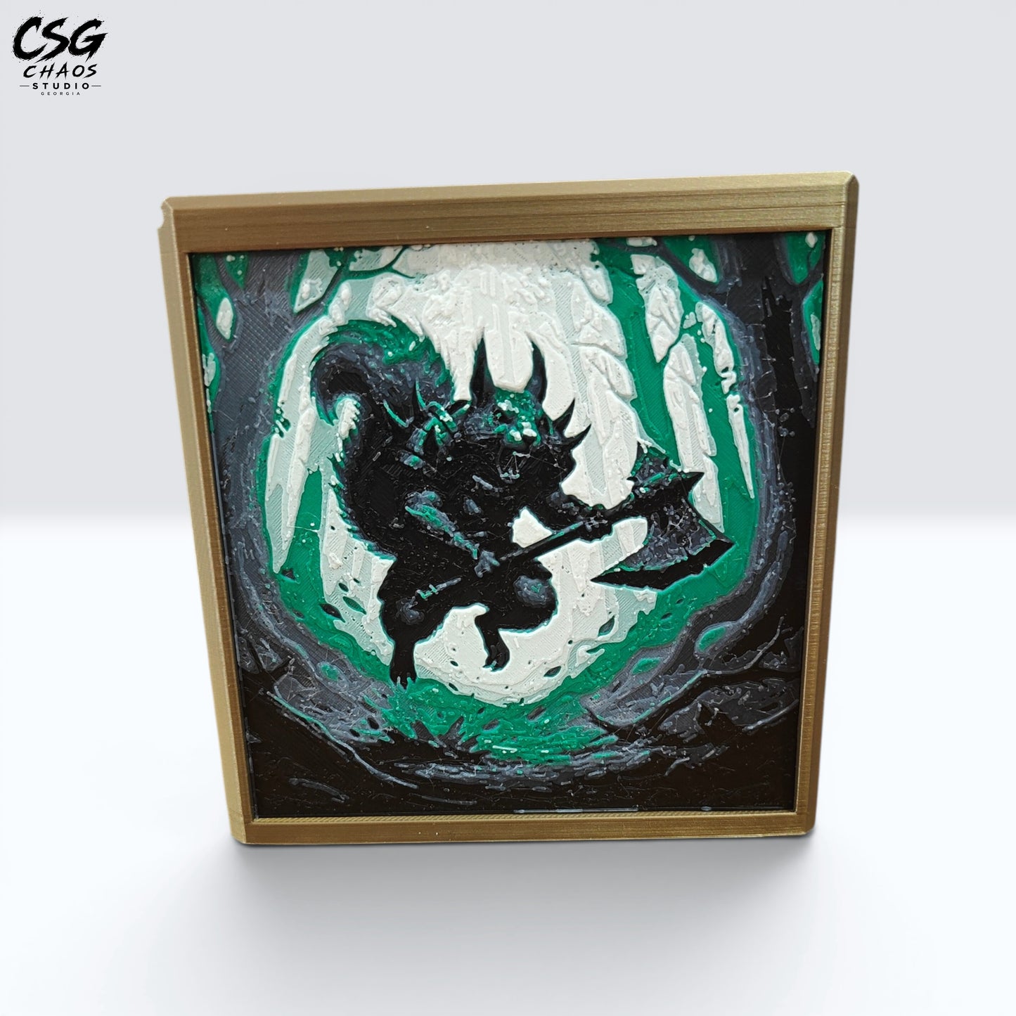 MTG Commander Deck Box PRISM series FAQ infographic covering capacity, sleeves and magnets ā Chaos Studio Georgia