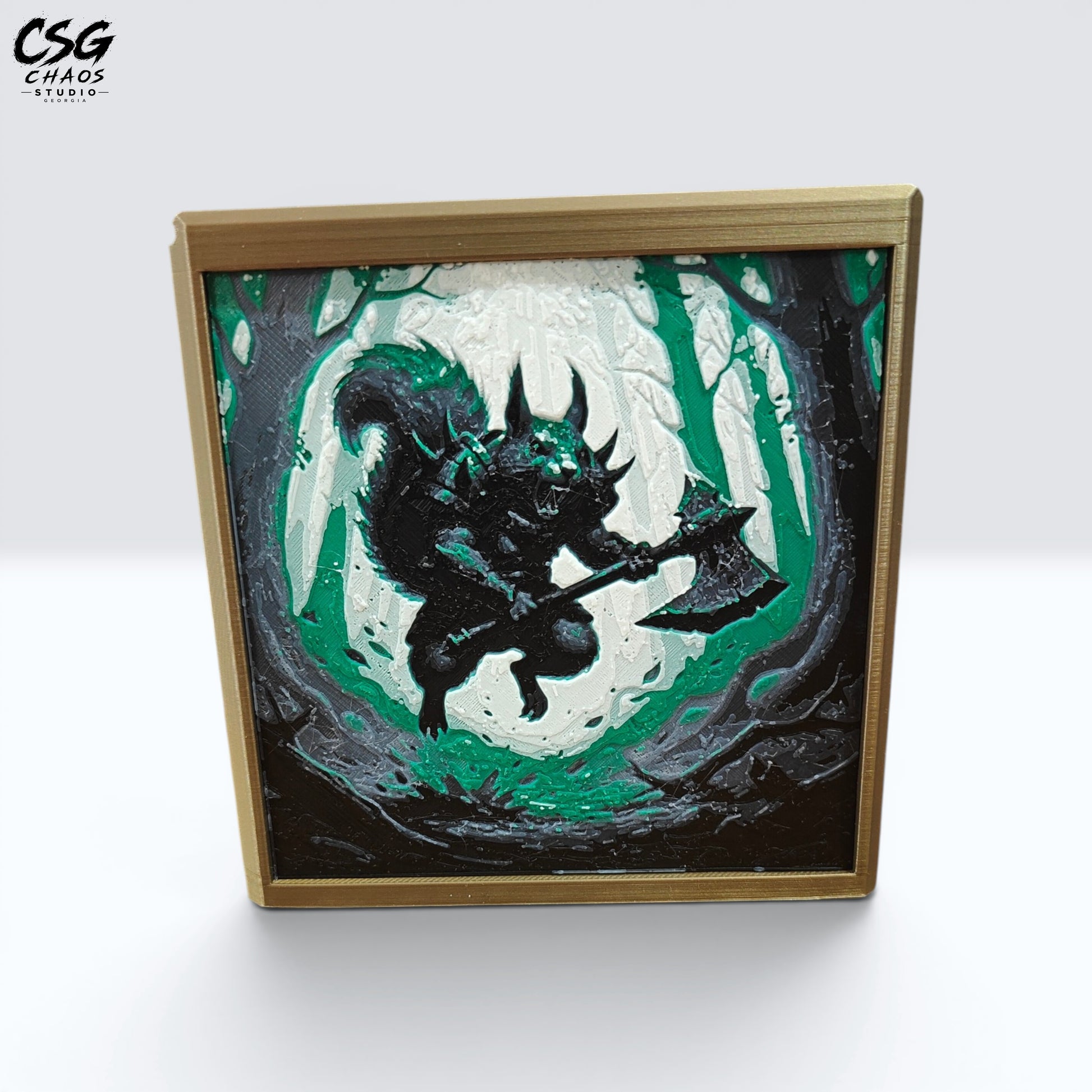 MTG Commander Deck Box PRISM series FAQ infographic covering capacity, sleeves and magnets — Chaos Studio Georgia